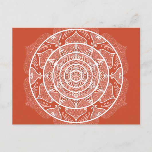 Carte Postale Terracotta Mandala (Devant)