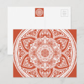 Carte Postale Terracotta Mandala (Devant / Derrière)