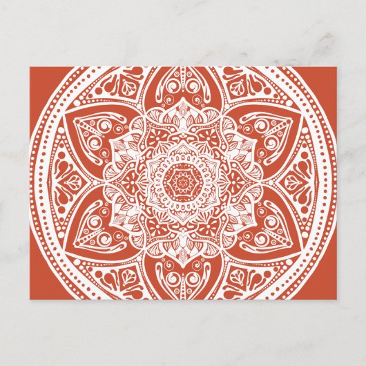 Carte Postale Terracotta Mandala (Devant)