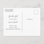 Carte Postale Terracotta moderne arche photo faire-part de maria (Dos)