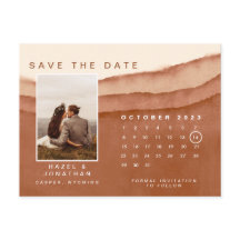 Terracotta Ombre | Enregistrer la date des message
