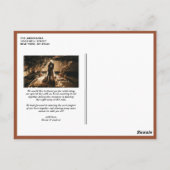 Carte Postale Terracotta Retro Typographie Mariage Merci (Dos)