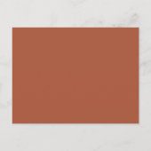 Carte Postale Terracotta Signature Script Mariage Enregistrer la (Dos)