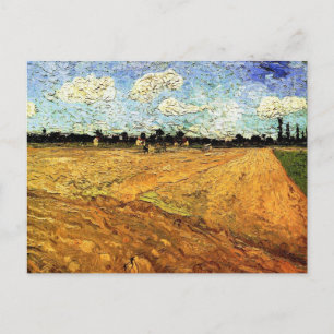 Carte Postale Terrain coulé (les Furrows) par Vincent van Gogh
