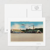 Carte Postale Terrain d'atterrissage de l'aéroport municipal (Devant / Derrière)