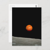Carte Postale terrain de basket de l'univers lune (Devant / Derrière)