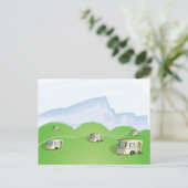 Carte Postale terrain de caravaning (Debout devant)