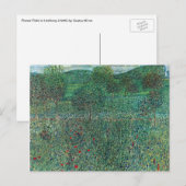 Carte Postale Terrain de fleurs à Litzlberg Klimt, Paysage Vinta (Devant / Derrière)