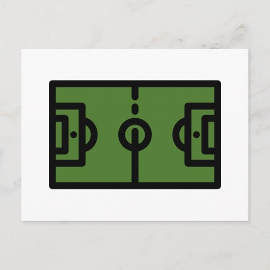 Carte Postale terrain de football (Devant)