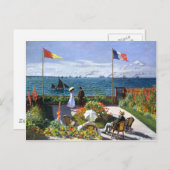Carte Postale Terrasse à Sainte Adresse, Claude Monet (Devant / Derrière)