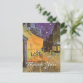 Carte Postale Terrasse Café Van Gogh en soirée (Debout devant)