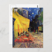 Carte Postale Terrasse Café Van Gogh Le Soir (Devant / Derrière)