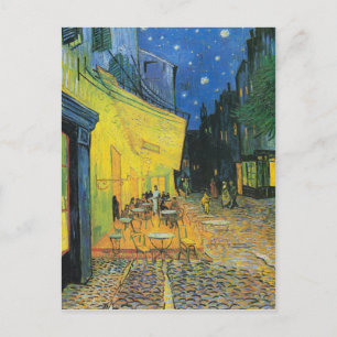 Carte Postale Terrasse de Vincent van Gogh le CAM la nuit