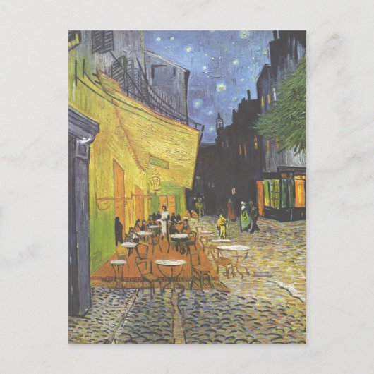 Carte Postale Terrasse du café la nuit Van Gogh (Devant)