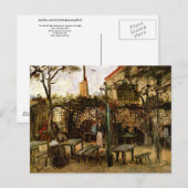 Carte Postale Terrasse du Café Montmartre (F238)Van Gogh Art (Devant / Derrière)