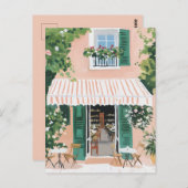 Carte Postale Terrasse paisible à Rome (Devant / Derrière)