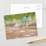 Carte Postale Terrasse, Prospect Park | William Merritt Chase<br><div class="desc">Terrasse, Prospect Park (vers 1887) | La terrasse de William Merritt Chase, Prospect Park (vers 1887), marque un moment de sérénité dans le parc emblématique de Brooklyn. Le tableau présente une terrasse ensoleillée avec d'élégants balustrades en pierre, de la lumière appliquée filtrant à travers les arbres environnants. Avec une riche...</div>