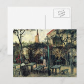 Carte Postale Terrasse sur Montmartre La Guinguette par van Gogh (Devant / Derrière)
