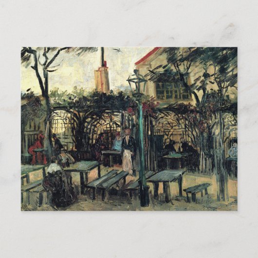 Carte Postale Terrasse sur Montmartre La Guinguette par van Gogh (Devant)