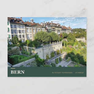Carte Postale Terrasses de jardins de la vieille ville de Berne