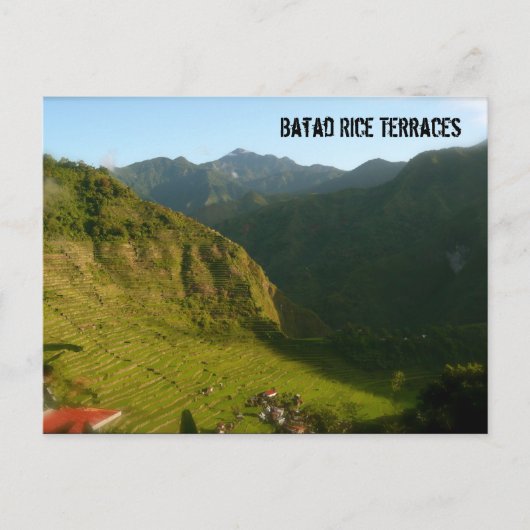 Carte Postale Terrasses de riz Batad (Devant)