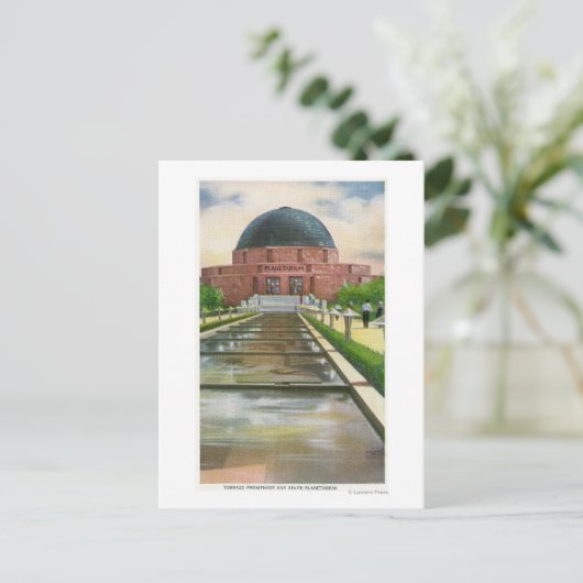 Carte Postale Terrazo Promenade Vue du Planétarium Adler (Debout devant)