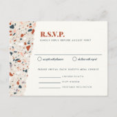 Carte Postale Terrazzo Slab Faire-part de mariage RSVP (Devant)