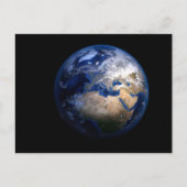 Carte Postale Terre bleue depuis l'espace - Globe World Home (Devant)