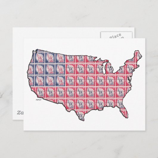 Carte Postale Terre de Liberté (Devant / Derrière)