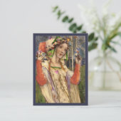 Carte Postale Terre des fleurs de printemps (Debout devant)