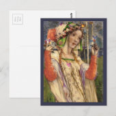 Carte Postale Terre des fleurs de printemps (Devant / Derrière)