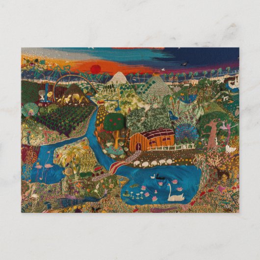 Carte Postale terre d'espoir, brodée par horacio (Devant)