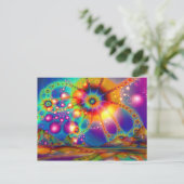 Carte Postale Terre d'illuminations psychédéliques (Debout devant)