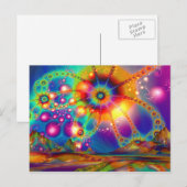 Carte Postale Terre d'illuminations psychédéliques (Devant / Derrière)