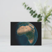 Carte Postale Terre entière depuis l'espace au-dessus du contine (Debout devant)