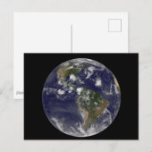 Carte Postale Terre entière montrant des tempêtes tropicales dan (Devant / Derrière)