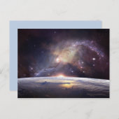 carte postale terre et espace (Devant / Derrière)