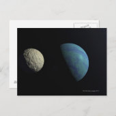 Carte Postale Terre et lune (Devant / Derrière)