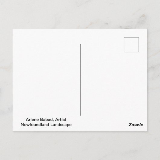 Carte Postale Terre-Neuve (Dos)