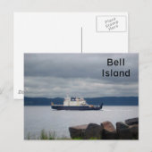 Carte Postale Terre-Neuve Flandre des ferries de l'île Bell (Devant / Derrière)