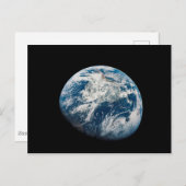 Carte Postale Terre prise du vaisseau spatial Apollo 8. (Devant / Derrière)