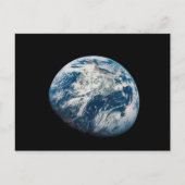 Carte Postale Terre prise du vaisseau spatial Apollo 8. (Devant)