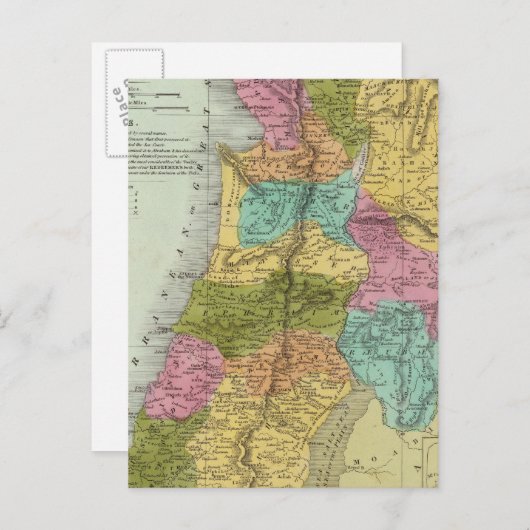 Carte Postale Terre Sainte de Palestine (Devant / Derrière)