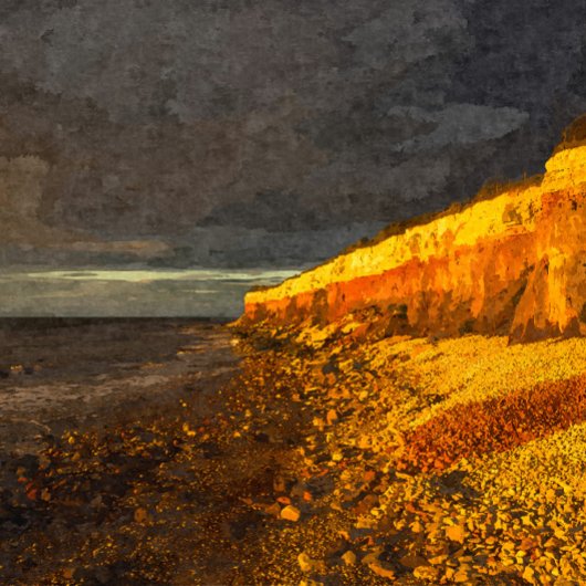 Carte Postale Terres Fin coucher de soleil Enneys Dodnan Chevali