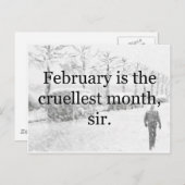 Carte Postale Terres humides d'hiver (Devant / Derrière)