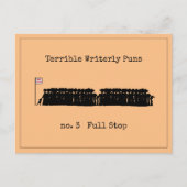 Carte Postale Terrible Puns Écrits (Devant)