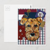 CARTE POSTALE TERRIER AIRDALÉ (Devant / Derrière)