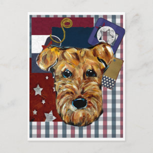 CARTE POSTALE TERRIER AIRDALÉ