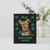 CARTE POSTALE TERRIER AIRDALÉ (Debout devant)