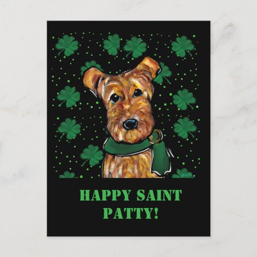 CARTE POSTALE TERRIER AIRDALÉ (Devant)